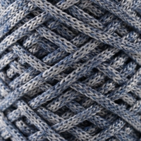 Шнур для вязания 35% хлопок,65% полипропилен 3 мм 85м/160±10 гр (Джинс/серый) Шнур для вязания 35% хлопок,65% полипропилен 3 мм 85м/160±10 гр (Джинс/серый)