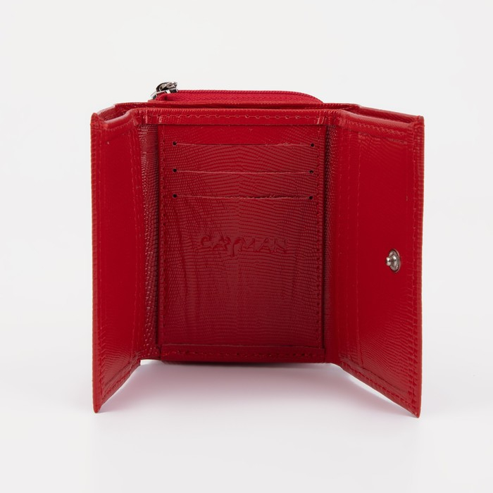 Кошелёк женский на кнопке, цвет красный Кошелёк женский на кнопке, цвет красный