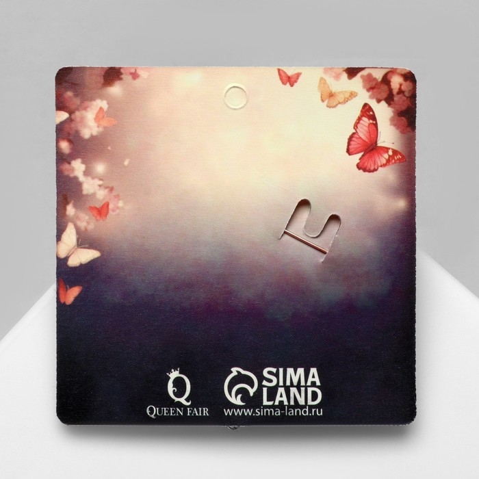 Брошь &laquo;Дыхание весны&raquo;, цветная в розовом золоте