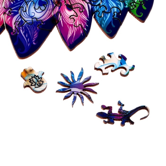 Пазлы деревянные фигурные «Красивый павлин», 162 элемента Пазлы деревянные фигурные «Красивый павлин», 162 элемента