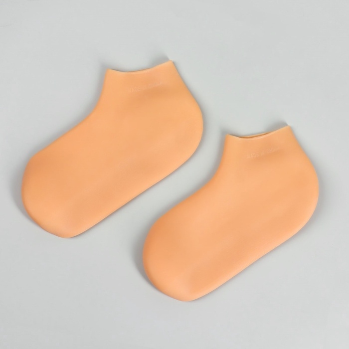 Носочки для педикюра, силиконовые, 20,7 × 10 см, размер универсальный Носочки для педикюра, силиконовые, 20,7 × 10 см, размер универсальный