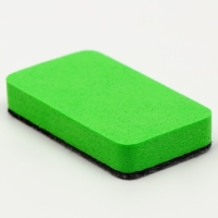 Доска меловая для рисования и записей двухсторонняя, 26 &times; 20 &times; 0,5 см, набор мелков и губка