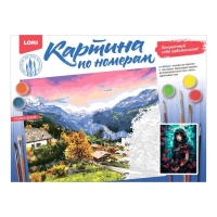 Картина по номерам &laquo;Девушка с бабочками&raquo;, на картоне, 28,5 &times; 38 см