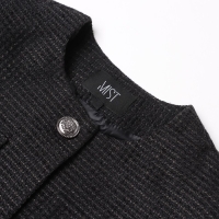 Жакет женский твидовый MIST р.42, черный