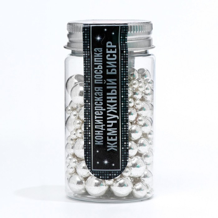 Кондитерская посыпка &laquo;Жемчужный бисер&raquo;, 50 г