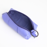 Ключница карманная на молнии, TEXTURA, длина 12,5 см, кольцо, цвет лиловый Ключница карманная на молнии, TEXTURA, длина 12,5 см, кольцо, цвет лиловый