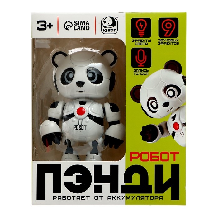 Робот «Пэнди», запись голоса, реагирует на прикосновение, световые и звуковые эффекты, металлический Робот «Пэнди», запись голоса, реагирует на прикосновение, световые и звуковые эффекты, металлический