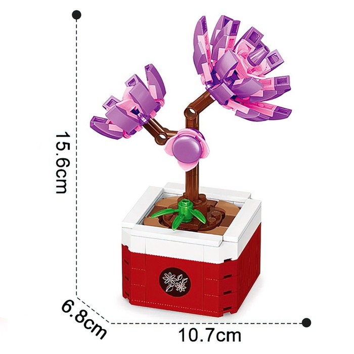 Конструктор Цветы &laquo;Обиженки&raquo;, 141 деталь