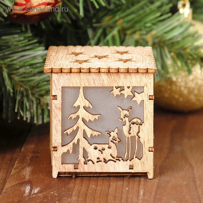 Декор с подсветкой &laquo;Зимний лес&raquo;