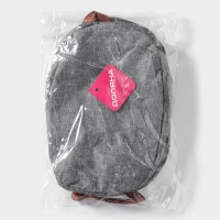 Корзина для хранения с ручками овальная Доляна My Basket, 20&times;30&times;13, цвет серый