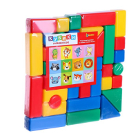 Набор цветных кубиков, &laquo;Животные&raquo;, 38 элементов, 4х4 см