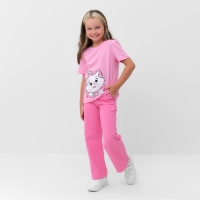 Футболка для девочки Disney &laquo;Мари&raquo;, рост 122-128 (34), цвет розовый