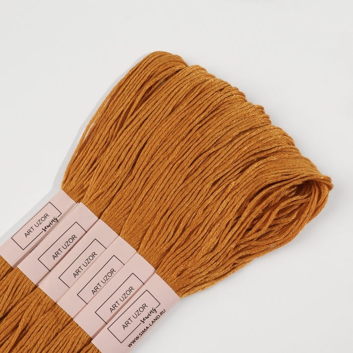 Набор ниток мулине №976, 8 ± 1 м, 6 шт, цвет золотисто-коричневый Набор ниток мулине №976, 8 ± 1 м, 6 шт, цвет золотисто-коричневый