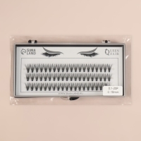 Набор накладных ресниц &laquo;Классика&raquo;, пучки, 10 мм, толщина 0,1 мм, изгиб С, 20 D