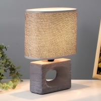 Настольная лампа "Мишель" Е27 40Вт серый 12,5х20х27 см Настольная лампа "Мишель" Е27 40Вт серый 12,5х20х27 см