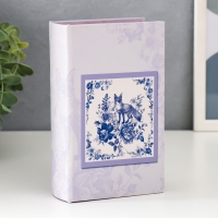 Сейф-книга дерево кожзам "Синие цветы и лисица" 17х11х5 см Сейф-книга дерево кожзам "Синие цветы и лисица" 17х11х5 см