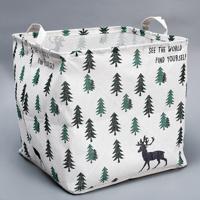 Корзинка для игрушек &laquo;Лес&raquo; 32 &times; 32 &times; 32 см, МИКС