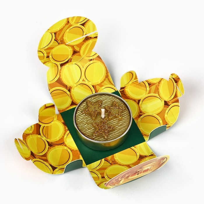 Новогодняя свеча чайная &laquo;Новый год: Микс новогодний&raquo;, диам 4 см