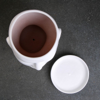 Горшок - органайзер "Голова" белое, 3л/ 21х19см Горшок - органайзер "Голова" белое, 3л/ 21х19см