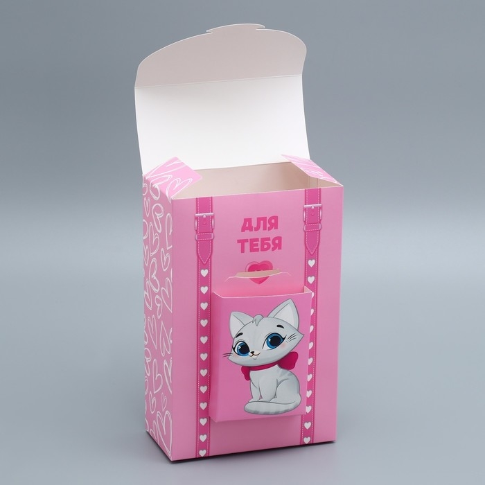 Коробка подарочная формовая, упаковка, &laquo;Для тебя&raquo;, 14 х 22 х 7 см