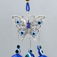 Музыка ветра металл "Ажурная бабочка" от сглаза 2 колокольчика 20 см Музыка ветра металл "Ажурная бабочка" от сглаза 2 колокольчика 20 см