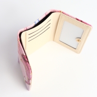 Кошелёк женский на кнопке, цвет розовый Кошелёк женский на кнопке, цвет розовый