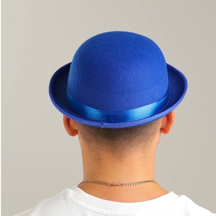 Карнавальная шляпка с лентой, р. 56, цвета МИКС