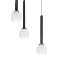 Светильник "Жозефина" 6х3Вт G4 Чёрный 30х30х180см