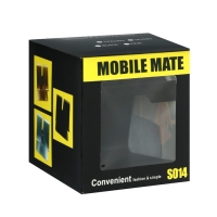 Подставка для телефона, с разъемом для провода, металл, чёрная Подставка для телефона, с разъемом для провода, металл, чёрная