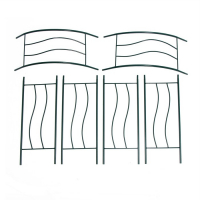 Арка садовая, разборная, 240 &times; 125 &times; 36,5 см, металл, зелёная, &laquo;Волна&raquo;