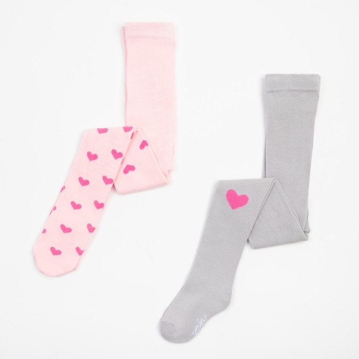 Набор колготок детских KAFTAN &laquo;Сердечки&raquo;, рост 104-110 см