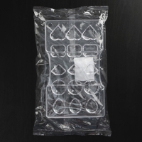 Форма для конфет и шоколада &laquo;Самоцветы&raquo;, 15 ячеек, 20&times;12&times;2,5 см, цвет прозрачный