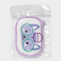 Мочалка детская для купания Доляна &laquo;Котёнок&raquo;, 12&times;8 см, фиолетовый