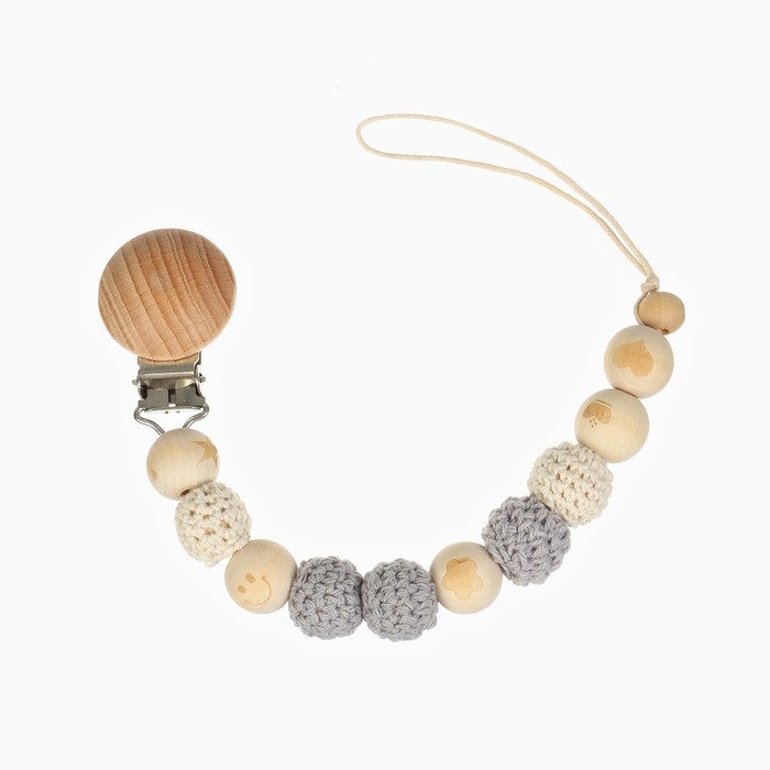 Держатель для соски - пустышки &laquo;Звезда&raquo;, деревянный