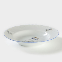 Тарелка глубокая &laquo;Рококо. Гуси&raquo;, 250 мл, d=22,5 см, белая, фарфор