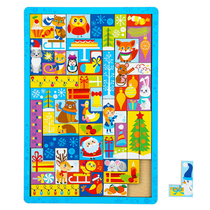 Новогодняя головоломка. Тетрис &laquo;Встречаем Новый год&raquo;