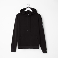 Худи мужское MINAKU "Решайся", цвет чёрный, размер 48