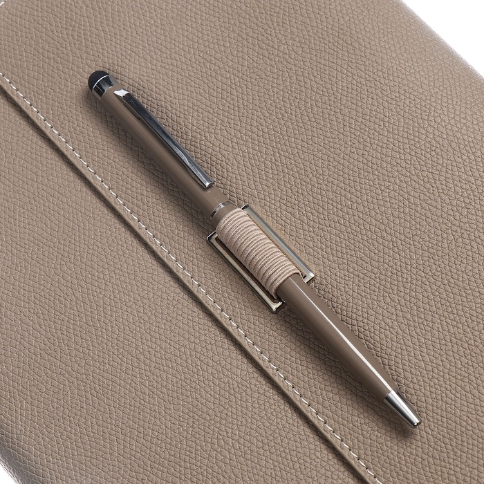 Органайзер на кольцах А5, 100л, линия, к/зам, с ручкой, в подар. короб., Серый