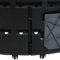 Компостер пластиковый, 800 л, 78 × 108 × 108 см, чёрный Компостер пластиковый, 800 л, 78 × 108 × 108 см, чёрный