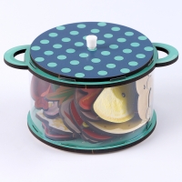 Разивающая игра сортер &laquo;Кастрюля с супами&raquo;