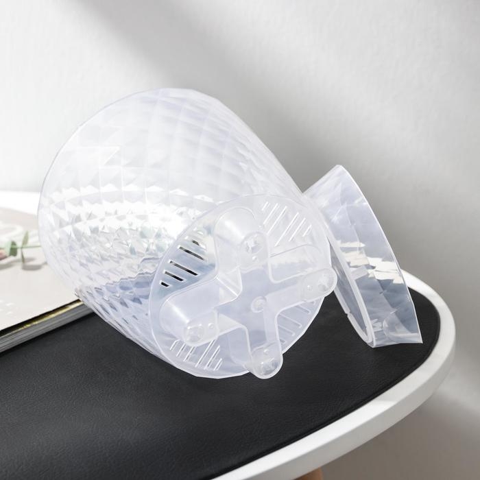 Горшок для цветов с прикорневым поливом &laquo;Румба&raquo;, 1,5 л, цвет прозрачный