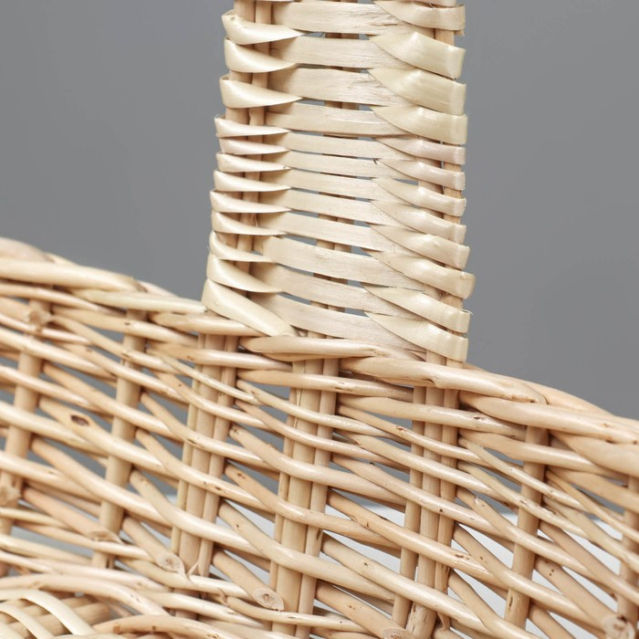 Корзина продуктовая, 37&times;16&times;8/27 см, ручное плетение, ива