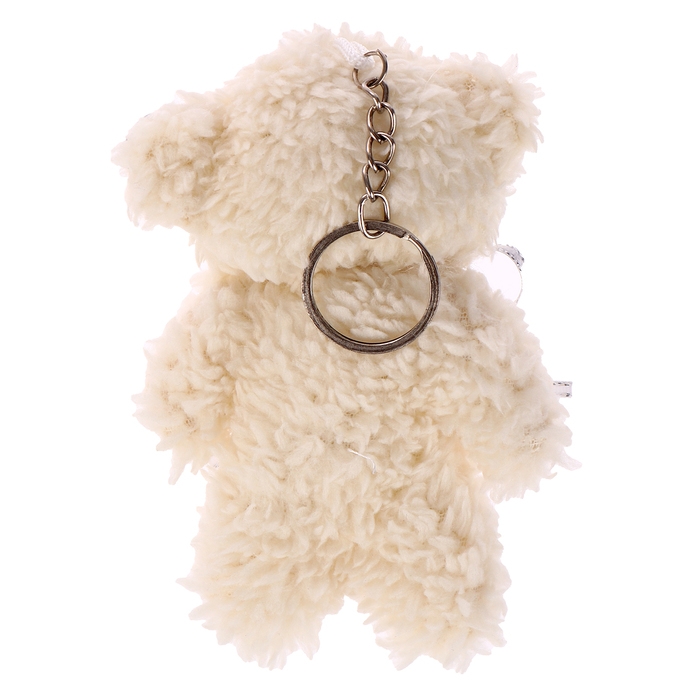 Мягкая игрушка &laquo;Мишутка с цветами&raquo; на брелоке, 11 см, цвет МИКС