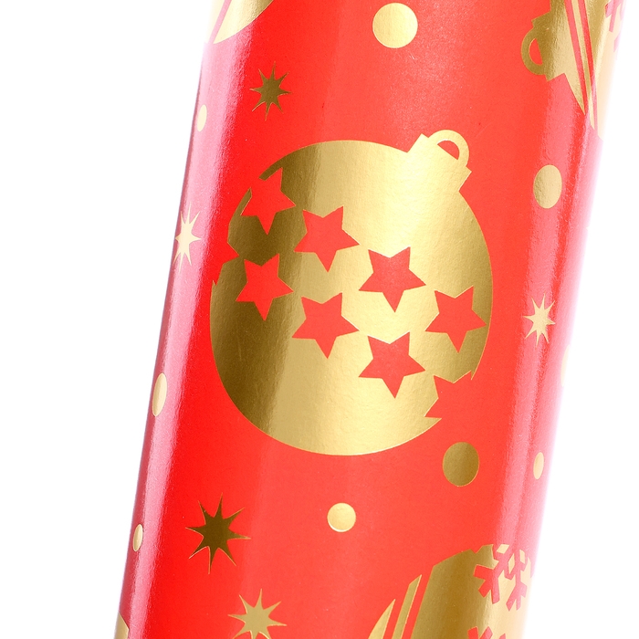 Новогодняя хлопушка пневматическая &laquo;Золотые шарики&raquo;, 30 см, на новый год