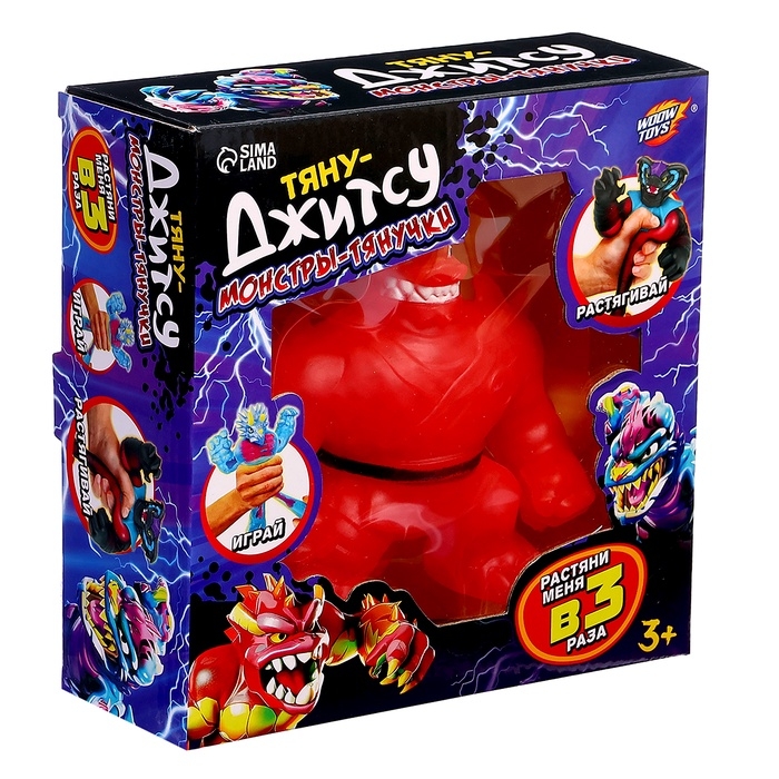Фигурка — тянучка антистресс «Монстр. Тяну-джитсу», цвет красный Фигурка — тянучка антистресс «Монстр. Тяну-джитсу», цвет красный