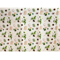 Скатерть новогодняя одноразовая &laquo;Шишки&raquo; 180х137 см