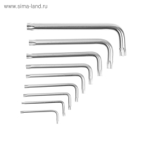 Набор ключей ТУНДРА, TORX Tamper, CrV, TT10 - TT50, 9 шт. Набор ключей ТУНДРА, TORX Tamper, CrV, TT10 - TT50, 9 шт.