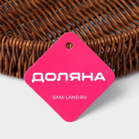 Корзинка для подачи Доляна &laquo;Огайо&raquo;, 41&times;31&times;5 см, овальная, цвет коричневый