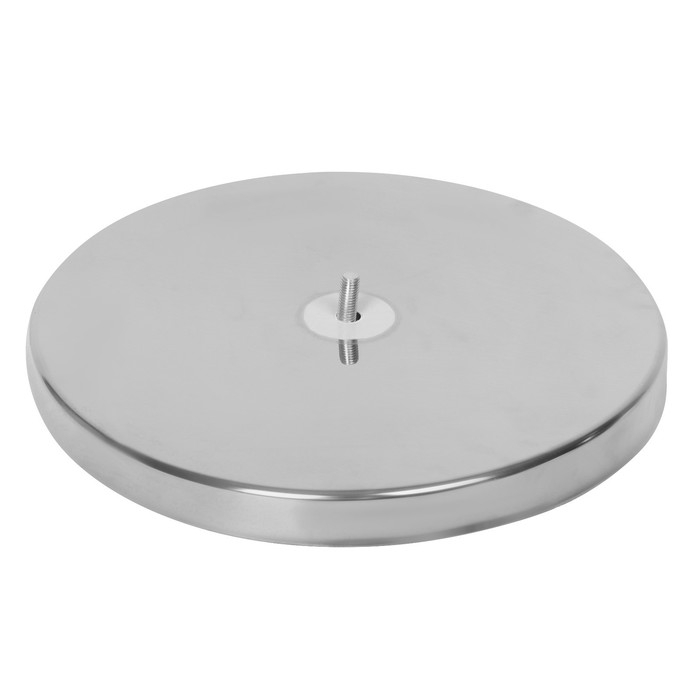 Стойка ограждения серебряная Calligrata, высота-95см, диаметр 5,1см, напольный диаметр-32см Стойка ограждения серебряная Calligrata, высота-95см, диаметр 5,1см, напольный диаметр-32см