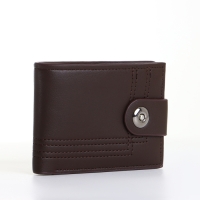 Портмоне мужское на магните, цвет коричневый